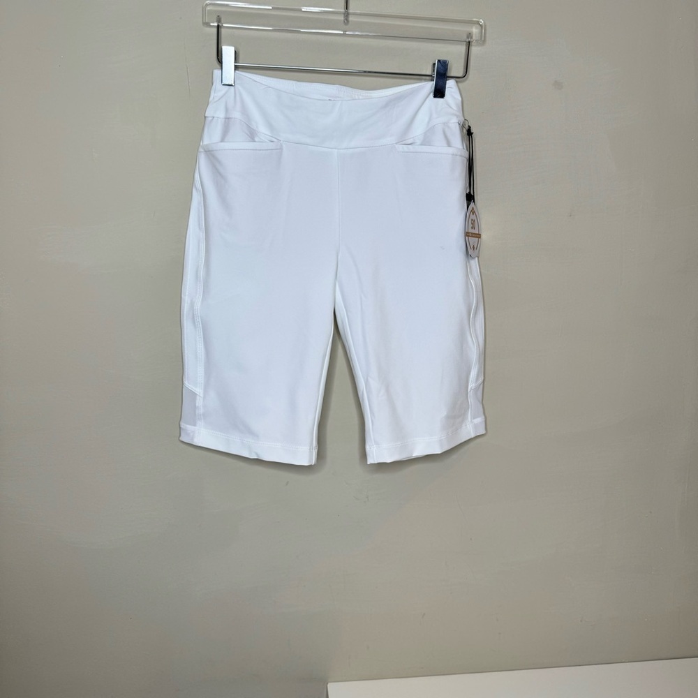 Tail White Label Women's Shorts, Size 2 Chalk active seams meshinserts